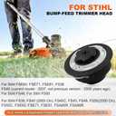 3 Pack C6-2 Trimmer Head for Stihl FS38 FS40 FS40C FS45 FS46 FS50 FS50C FSA60R FSA86R FSE60 FSE71 FSE81 Easy Loading Lawn Mower Garden Tool Accessories