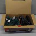 GAGALIFE 29Ft C9 Christmas Pathway Lights Outdoor - 25 LED Lights with 25 Marker Stakes for Walkway, Waterproof Plug in C9 Christmas Light Outdoor for Driveway, Yard, Lawn Decorations, Warm White