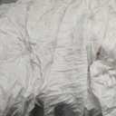 Queen's House White Ruffles Bed Sheet Set Cotton 4-Piece King Size-Style G