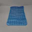 AmazerBath Shower Mat Non Slip 40 x 16 Inches, Bathtub Mat Shower Stall Mats with Suction Cups and Drain Holes, Non Slip Bath Mat for Tub for Elderly & Kids, Clear Blue