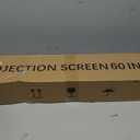 Projector Screen with Stand, Portable Projector Screen and Stand, 60 Inch 16:9, Outdoor Projection Screen, Aluminium Frame, Lightweight and Compact, Easy Setup, Idea for Home Cinema, Backyard Party.