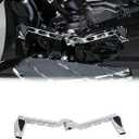 Motorcycle Floorboards Footpegs Shifter Peg Pedal Kit Compatible With For Harley Touring Softail Street Road Glide FLTR FLHX (Chrome)