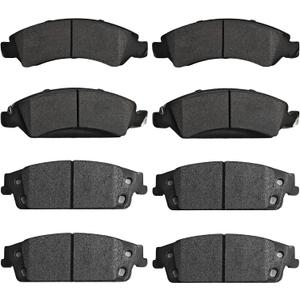 Front & Rear Ceramic Brake Pads Kits for Chevy Silverado 1500 2014-2018, Suburban/Tahoe 2015-2020,for Cadillac Escalade/ESV 2015-2020, for GMC Sierra 1500 2014-2018, Yukon/Yukon XL 2015-2020