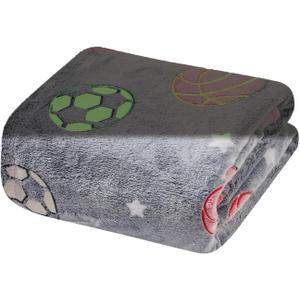 Ultra Plush Cosmic Glow in The Dark Throw Blanket (50" x 60") (All-Star)