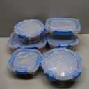 30 Pieces Glass Food Storage Containers, Meal Prep Set with Snap Locking Lids, Airtight lunch Containers, BPA-Free, Microwave, Oven, Freezer & Dishwasher Friendly,Blue