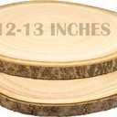 2pcs Large Wood Slices for Centerpieces 12-13 inches Wood Rounds for Tables Decor Rustic Wood Circles for DIY Crafts and Wedding Decor Round Wooden Discs Rustic Wedding Centerpiece