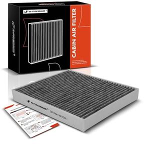 A-Premium Cabin Air Filter w/Activated Carbon Compatible with Chevy, GMC, Cadillac & Buick - Camaro, Colorado, Equinox, Impala, Malibu, Silverado, Traverse, Sierra, Yukon, Escalade, ATS, CT4, Enclave