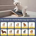 1 Pack Dog Ramp Stairs for Small Dogs Under 30 lbs, Puppies & Senior Short-Legged Breeds,Non Slip Indoor Step Assist with 3 Adjustable Heights, Fits Treads Depth Over 10"