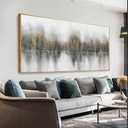 Abstract Wall Art Black Gray And White Painting With Gold Foil Abstract Pictures For Wall Decor Modern Abstract Canvas Painting Artwork For Living Room Bedroom Home Office Wall Decorations 29” x 39”