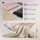 Gabire Mulberry Silk Pillowcase for Hair and Skin Prevent Acne Pillowcase Both Sides Real Silk Pillowcases Organic Silk Pillow case with Hidden Zipper, Champagne, Standard (20"×26")