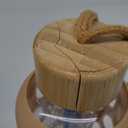 32 oz Glass Water Bottle with Bamboo Lid, Reusable Clear Drinking Bottles with Silicone Sleeve and Time Marker, Motivational Glass Tumbler with Funnel and Ice Tray, BPA Free (Black-1 Pack)