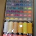 72Pcs 36 Colors Prewound Bobbins and Thread Spools for Hand & Machine Sewing, Emergency and Travel, DIY and Home, 36 Colors 400 Yards per Polyester Thread Spools