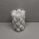 34ct White Christmas Ball Ornaments Shatterproof Plastic Christmas Tree Decorations for Xmas Party Home Office Holiday Decor -Medium Size (2.36"/ 60mm)