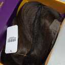 KOME Brown Highlight Synthetic Lace Front Wig,136 Short Straight Glueless Bob Wig for White Women Daily Use 10IN