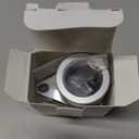 Anovo Flag Pole Rings, Aluminum Alloy Flag Pole Clips Swivels 360 Rotating Anti Wrap Mounting Ring with Carabiner, Flag Pole Kit Parts (:1 Inch -Pack of 2(Silver))