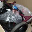 Medline Large Steel Bariatric Rollator Walker with Adjustable Handles, Padded Seat & Backrest, Burgundy, 500 lb. Weight Capacity, Foldable, Under Seat Storage, 8" Wheels, For Seniors & Adults