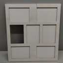 Picture Frame Collage 5x7 Photos Display - 7 Openings Photo Collage White Picture Frame Wall Decor Frames for Wedding Anniversary, Christmas Day,Wall Mountable Vertically or Horizontally