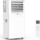 GarveeLife 8,500 BTU Portable Air Conditioners - Smart AC Units Cold Air System Quiet Cooling within 350 sq.ft with Remote Control 24H Timer/Dry/Fan Modes Drain-Free Window Installation Kits
