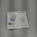 FLEXTAILGEAR Tiny Pump Portable Air Pump, Ultra-Mini with 1300mAh Battery USB Rechargeable to Inflate Deflate for Pool Floats, Air Bed / Mattress, Swimming Ring, Vacuum Storage Bags (White)