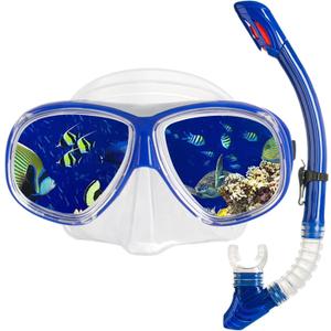 Nearsighted Snorkeling Gear for Adults Youth, Professional Shortsighted Full Dry Top Silicone Snorkel Set, Anti-Fog Diving Mask with Detachable Camera Mount for Scuba Diving, Spearfishing, Freediving