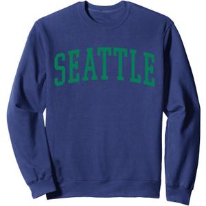 Seattle Classic Vintage Green Sweatshirt, Size S
