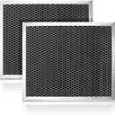 97007696 Range Hood Filter Charcoal Odour Filter for Range vent hood (8 3/4" X 10 1/2" X 3/8")-2 Pack by Cenipar