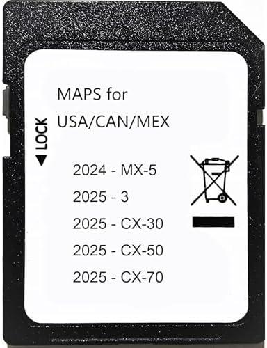 2025 Navigation SD Card,Compatible with 2024 - MX-5,2025-3,2025 - CX-30,2025 - CX-50,2025 - CX-70USA/CAN/MEX