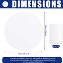 Sosation 6 Pcs Ceiling Cover Plate Wall Hole Cover Plastic Flat Blank Plate with 48 Pcs Double Faced Adhesive Tape for Ceilings or Wall (10 Inch)