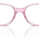 Ray-Ban Kids' Ry1632 Round Prescription Eyewear Frames (Transparent Pink/Demo Lens)