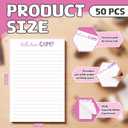 AmazingSpark 50 Pcs Fill in the Blank Camp Notepads for Campers Stationery for Sleepaway Lined Summer Camps 5.5 x 8.5 Inches for Campers Boys and Girl(Girls Hello from Camp,Pink)