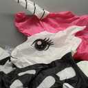 Halloween Inflatables Decoration Outdoor, Halloween Blow up Outdoor Decoration, Built in LED Lights Skeleton Unicorn Decorations for Party, Indoor, Outdoor, Garden, Yard Lawn Décor