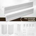 6 FT Baseboard Heater Cover for Baseboard Heating with Left and Right Endcaps, Baseboard Radiator Covers Adjustable Length from 3FT to 6FT for Replacing Baseboard Covers for Heaters