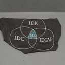 Venn Diagram IDGAF Funny Meme Science SciFi IDC IDK Graph T-Shirt