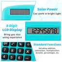 18 Pieces Bulk Pocket Size Student Function Calculator Mini Colorful Basic Solar Battery Calculator for Christmas Student School Gifts Home Office Desktop Accounting Tools
