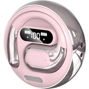 OWS AI Headphone for Multi-Language Translation, Bluetooth Earphone Support 144 Language Real-Time AI Translation, Wireless AI Earbuds Translator with App for Language Learning, Travel, Work (Pink)