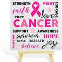 3 x Breast Cancer Survivor Gifts for Women Men, Fight Cancer Fighter Support Survivor Encouragement Gifts, Cancer Awareness Gifts, Fight Cancer Survivor Support Decor, Cancer Support Awareness