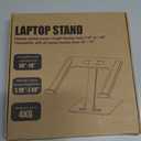RIWUCT Foldable Laptop Stand, Height Adjustable Ergonomic Computer Stand for Desk Lecterns Riser, Aluminum Portable Laptop Riser Holder Notebook Mount Compatible with MacBook Pro Air, HP, Dell 10-16"