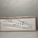 Home Sweet Home Sign Wall Decor 40X15 Master Family Room Above Bed Beautiful Living Room Above Couch Sign Large Rustic Farmhouse Wood Framed Entryway Hanging Wall Art Decoration (Wood) (40L" x 15W")
