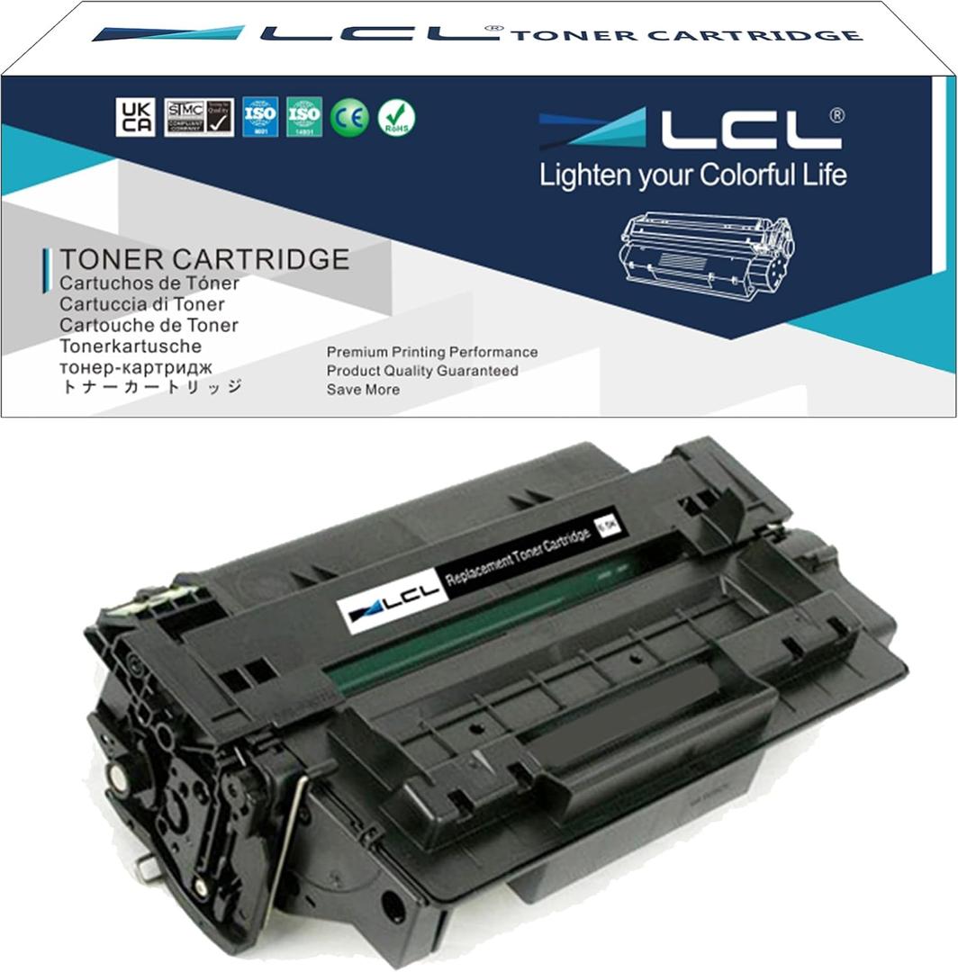 LCL Compatible Toner Cartridge Replacement for HP 51A Q7551A P3005 P3005D P3005N P3005DN P3005X M3027MFP M3027XMFP M3035MFP M3035XS MFP (1-Pack Black)