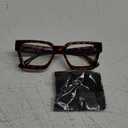 livho Oversized Blue Light Blocking Glasses for Woman and Men - Rectangle Fashion Glasses for Computer, Chic Preppy Frame (*Coco Tortoise)