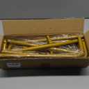 WellSign Wedding Welcome Sign Holder, 68”x31”x 20” Welcome to Our Wedding Sign Adjustable Display Stand with 4 Leather Sign Hanging Straps, Gold Easel Stand Personalized for Baby Bridal Shower Sign