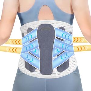 RESTCLOUD Back Brace for Lower Back Pain, Lumbar Support Brace Pain Relief for Women and Men, Ideal for Lower Back Pain, Sciatica, Scoliosis and Lifting at Work (X-Large)
