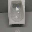 1 Set Oval Glass Lamp Shade 9.25" High x 5.9" Diameter Glass Pendant Light Fixtures Lampshade Replacement Compatible with E26 for Kitchen Island Ceiling Pendant (Transparent Hammer Pattern)