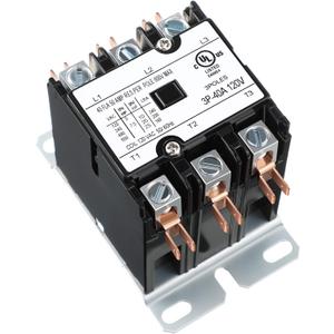1 Pack Carrier HVAC Motor Contactor, 3 Pole 40 Amp 120V Coil Air Conditioner Contactor, AC Definite Purpose Contactor Replacement Relays, Air Conditioner Condenser Compressor