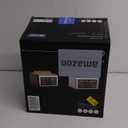 4 Slice Toaster Touch Screen, Stainless Steel Toasters Digital Timer, Dual Control Panel Toasters, 8 Shade Settings 6 Bread Types for Bagel, Cancel, Defrost 1650W Black