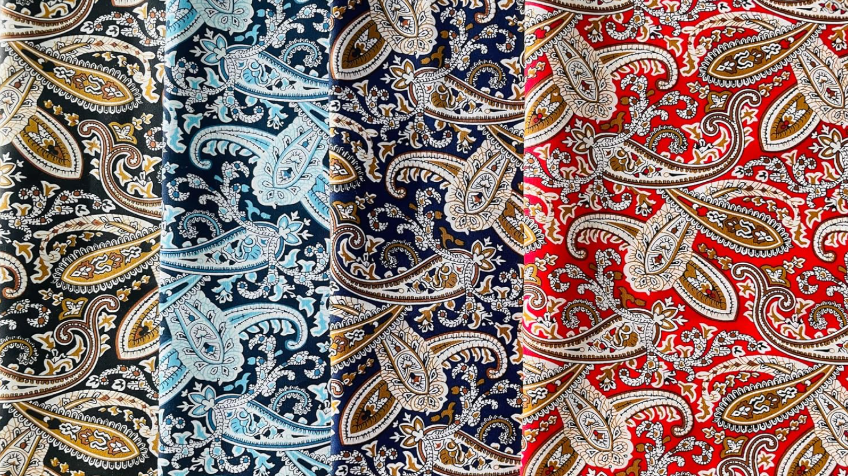 6 PCS Fat Quarters Fabric Bundles 18 inchx22 inch Cotton Quilting Fabric for Sewing Mask,Paisley Pattern
