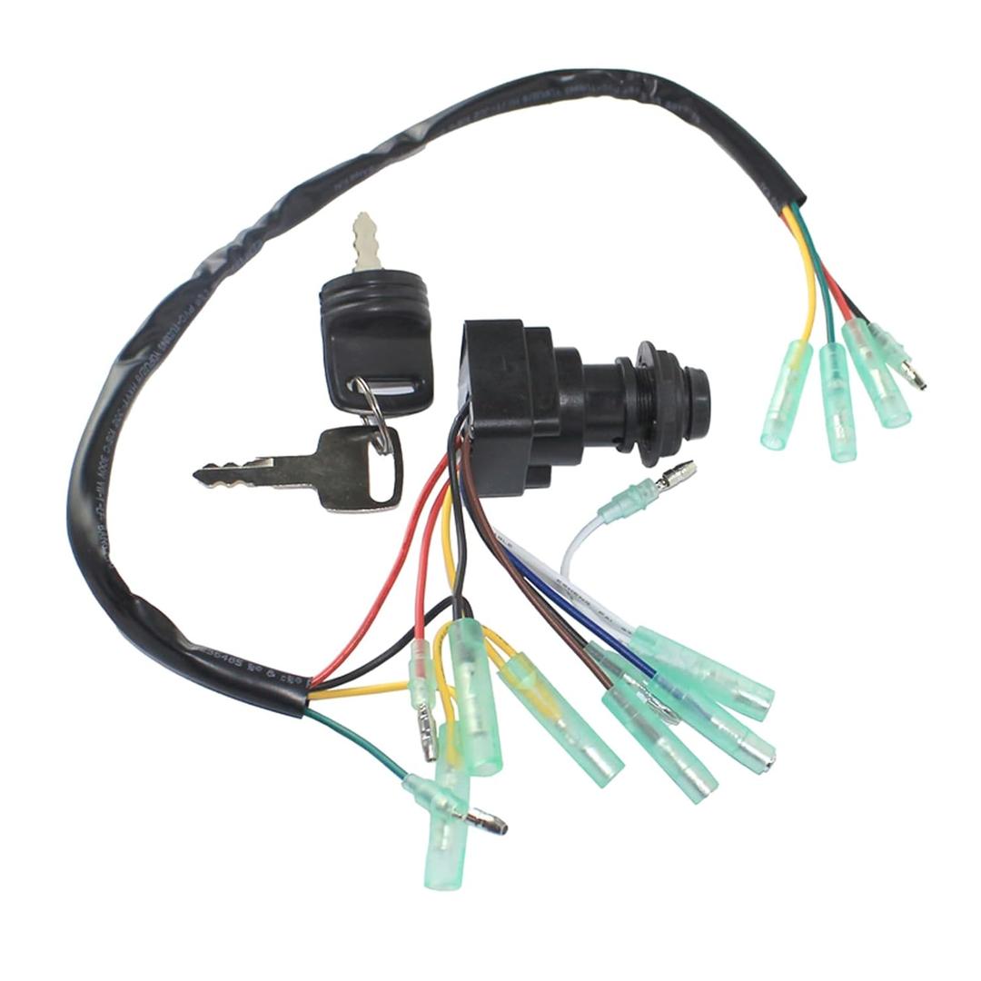 Ignition Switch Assembly Fit for Yamaha Outboard Motors Main Key Remote Control Box Ignition Replacement 703-82510-44-00 703-82510-43-00 703-82510-42-00 703-82510-11-00