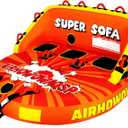 Super Sofa Towable Tubes for Boating 1-4 Person,Tubes for Boats,Inflatable Pull Boats/Boat Tube/Water Tube,Front&Back Tow Points with Heavy-Duty Thick Nylon Cover for Water Sports