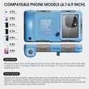 2026Underwater Snorkeling Diving Phone Case for iPhone 17/16/15/14/13/ Pro Max/XR/XS/X Galaxy S24/S23/S22.[50ft/15m] Professional Scuba Dive Waterproof Case Underwater Photo Video Blue