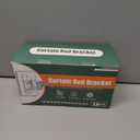 No Drill Curtain Rod Holders, Heavy Duty Self Adhesive Curtain Brackets Hooks, Adjustable Nail-Free Stick on Wall Hangers for Bathroom, Bedroom, Kitchen and Livingroom (14 Pack)